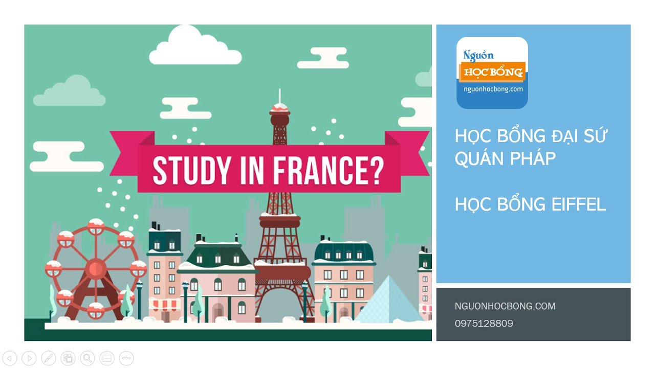 So sánh 2 học bổng toàn phần chính phủ Pháp Ambassade & Eiffel