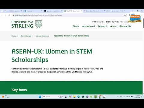 Quy trình chi tiết nộp học bổng toàn phần Thạc sĩ BC STEM Women 2026