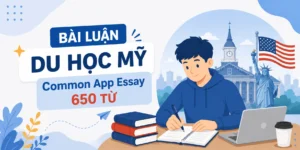 bài luận du học Mỹ, Common App Essay 650 từ