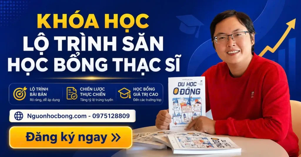 Giới thiệu về khoá học Lộ trình săn học bổng Thạc sĩ