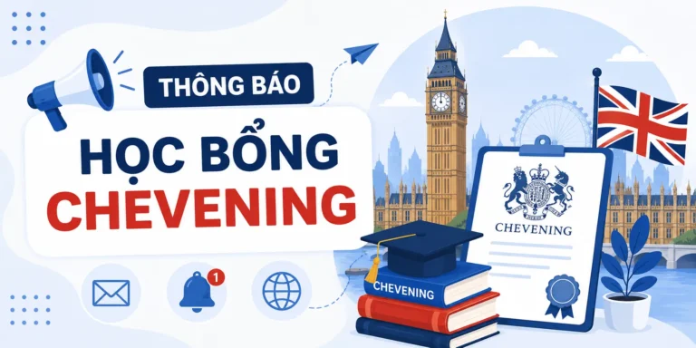 Học bổng Chevening: Toàn phần Thạc sĩ tại Anh