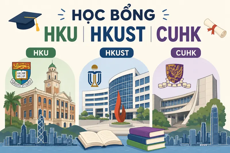 Học bổng HKU HKUST CUHK khác nhau ở đâu?