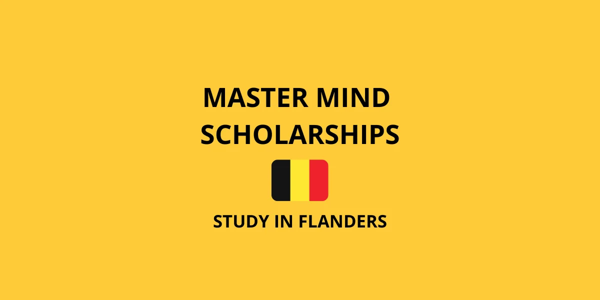Học bổng Master Mind tại Flanders và Brussels, Bỉ