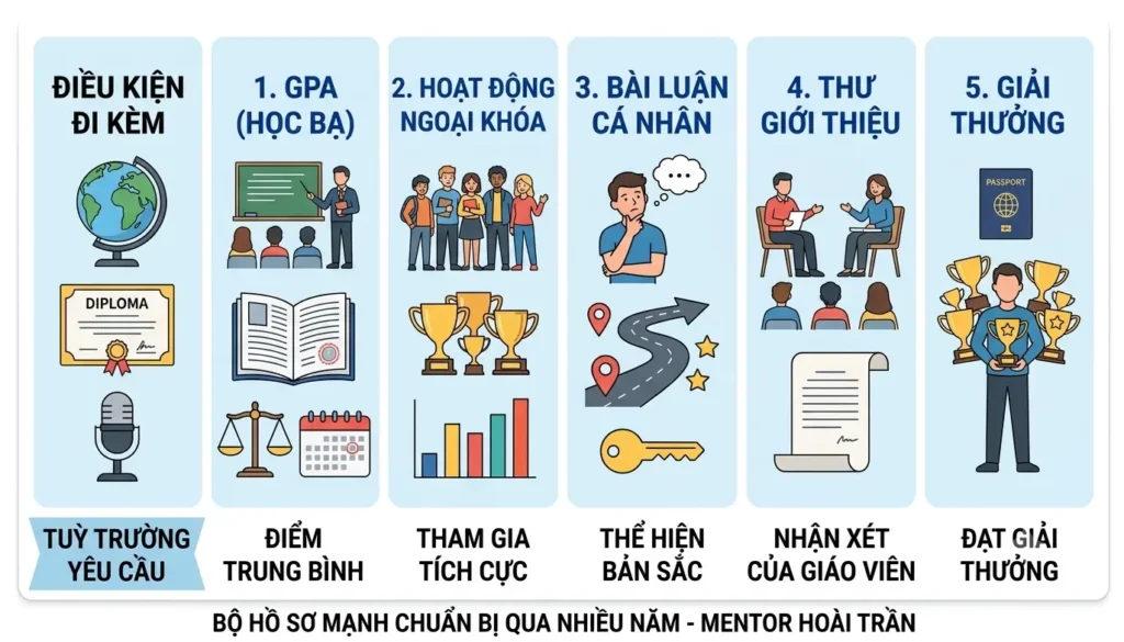 Năm mảng việc cần dồn trong lộ trình săn học bổng cử nhân