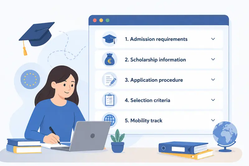 Những mục cần đọc trên Erasmus Mundus Catalogue