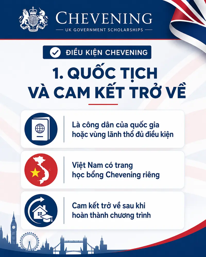 Quốc tịch và cam kết trở về của học bổng Chevening