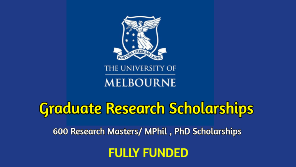 University of Melbourne Graduate Research Scholarships